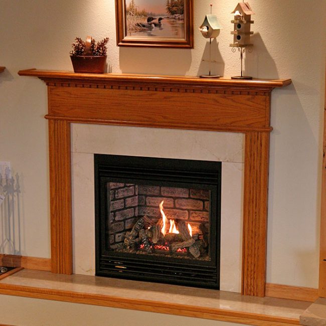 indoor home fireplace in anamosa ia