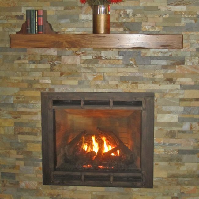 new fireplace installed in wall located in oelwein ia