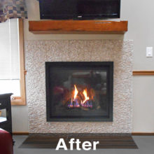 new gas burning fireplace in galena territory il.