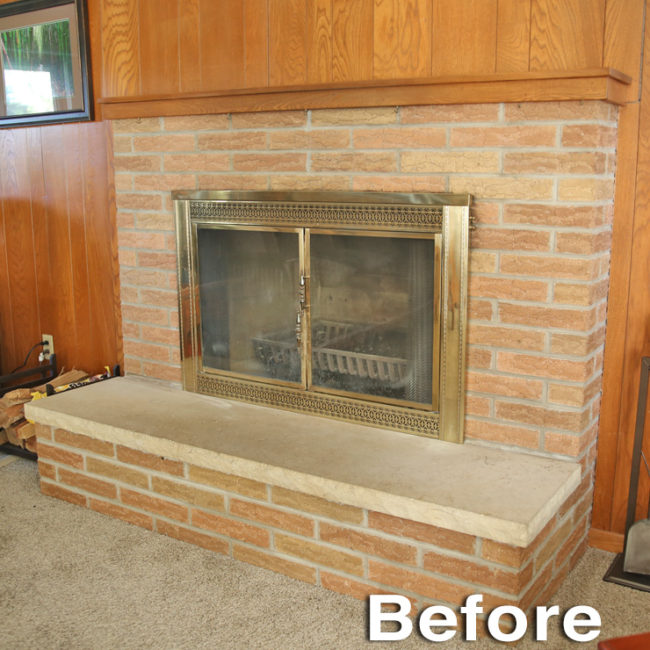 Bellevue IA masonry work and fireplace install