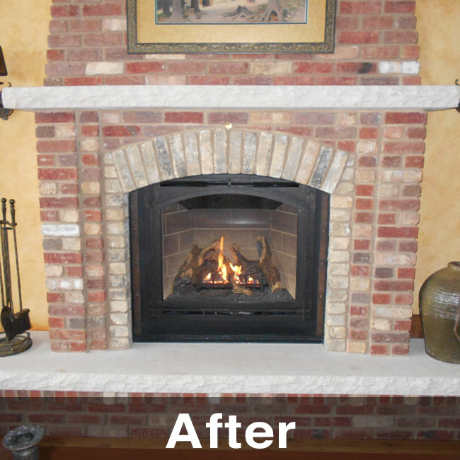Dyersville IA fireplace renovation