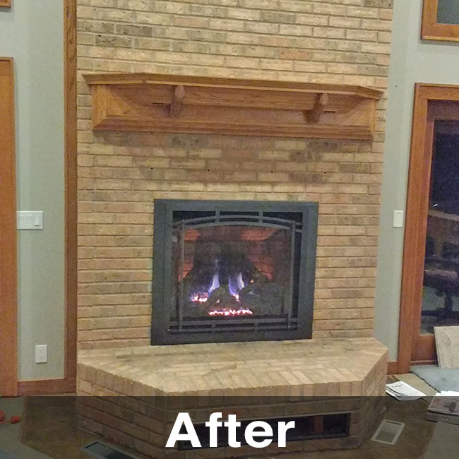 Galena IL wood burning fireplace expert installation