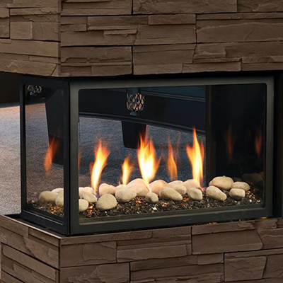 multi-sided fireplaces