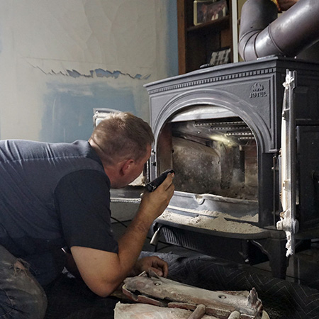 wood stove inspection