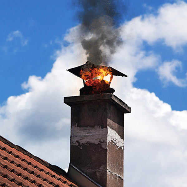 Chimney Fire from not having chimney inspection
