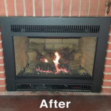gas fireplace insert installation in Mt. Horeb WI