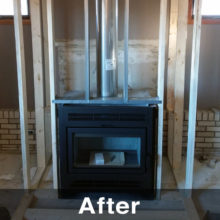 Dubuque IA fireplace install