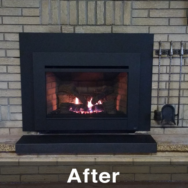 Lopi Gas Fireplace Insert Install Mauston WI Fireplace Changeout