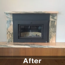 wood burning fireplace install in lancaster wi