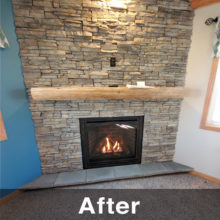 beautiful fireplace mantel and surround install Warren, IL