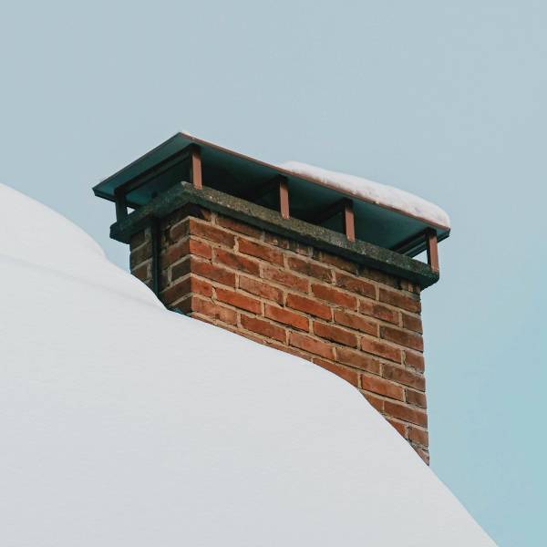 snow chimney cap, Platteville, WI