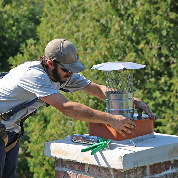 chimney cap install, galena ia