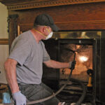 Chimney sweep and fireplace cleaning in Dubuque, Iowa.