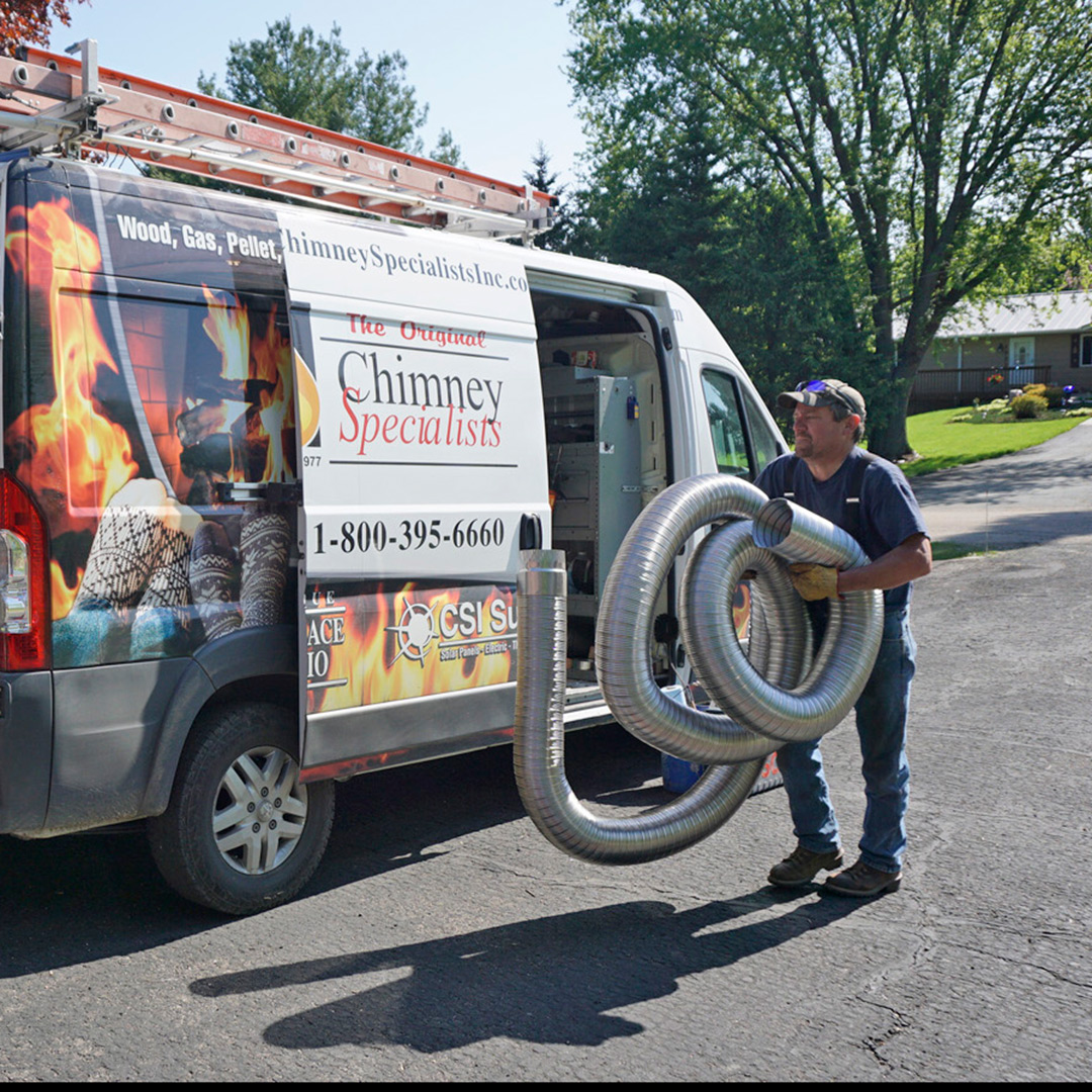 Chimney liner repairs in Freeport, Illinois