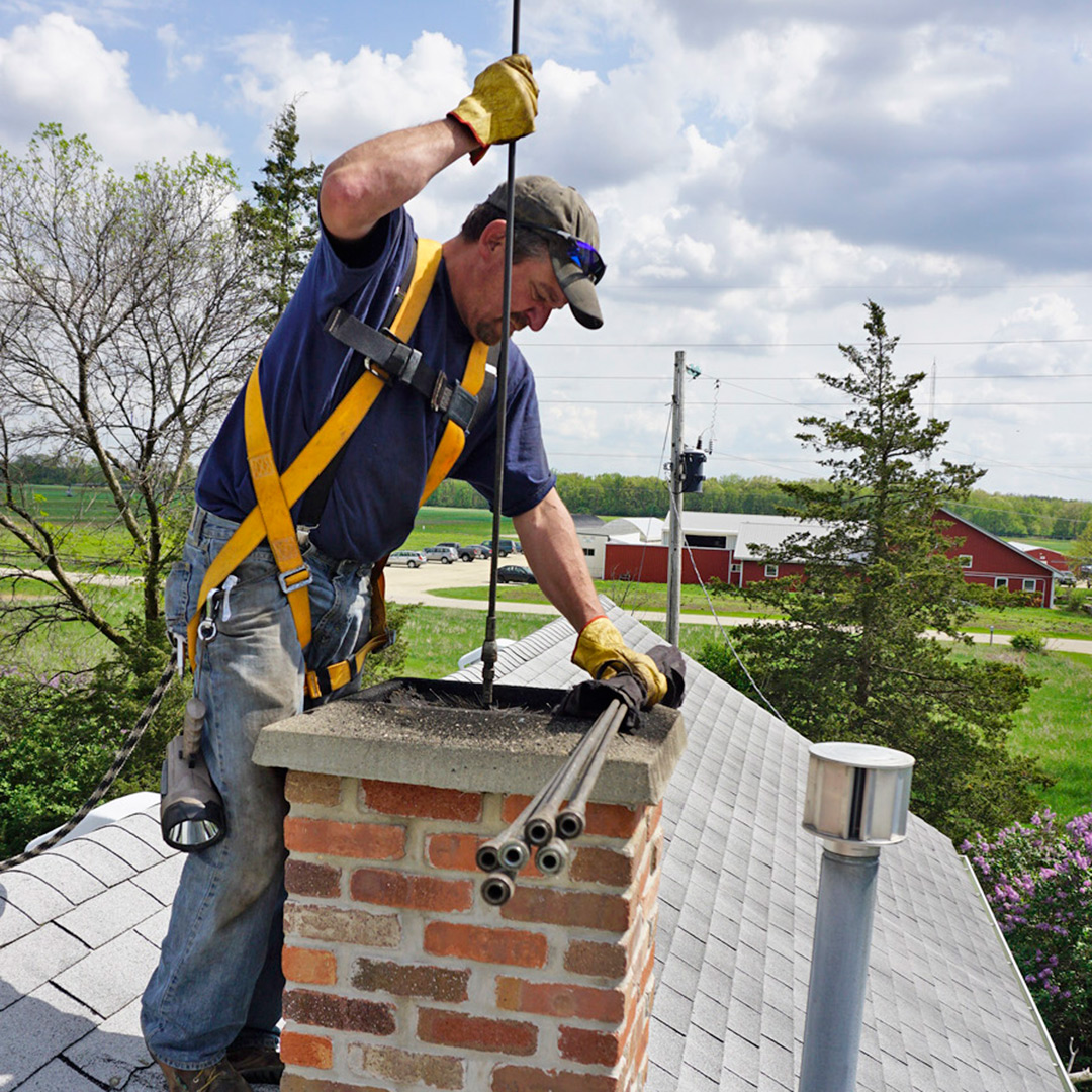 Chimney cleaning in Platteville, WI